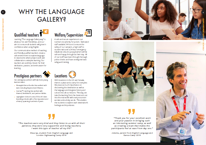 The Language Gallery Brochure Sample3